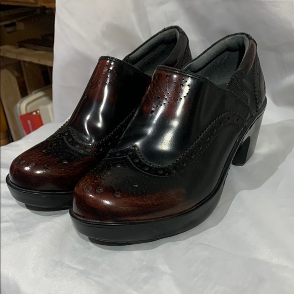 Ariat Womens 8.5 Clogs Wingtip Western Two Tone Brown Leather Bradford - Picture 3 of 14